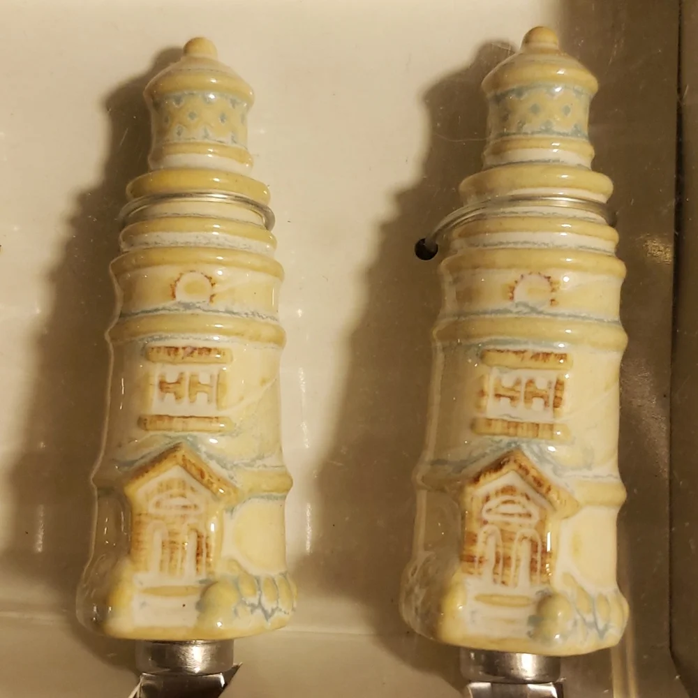 HOME studio hand painted light house spreaders